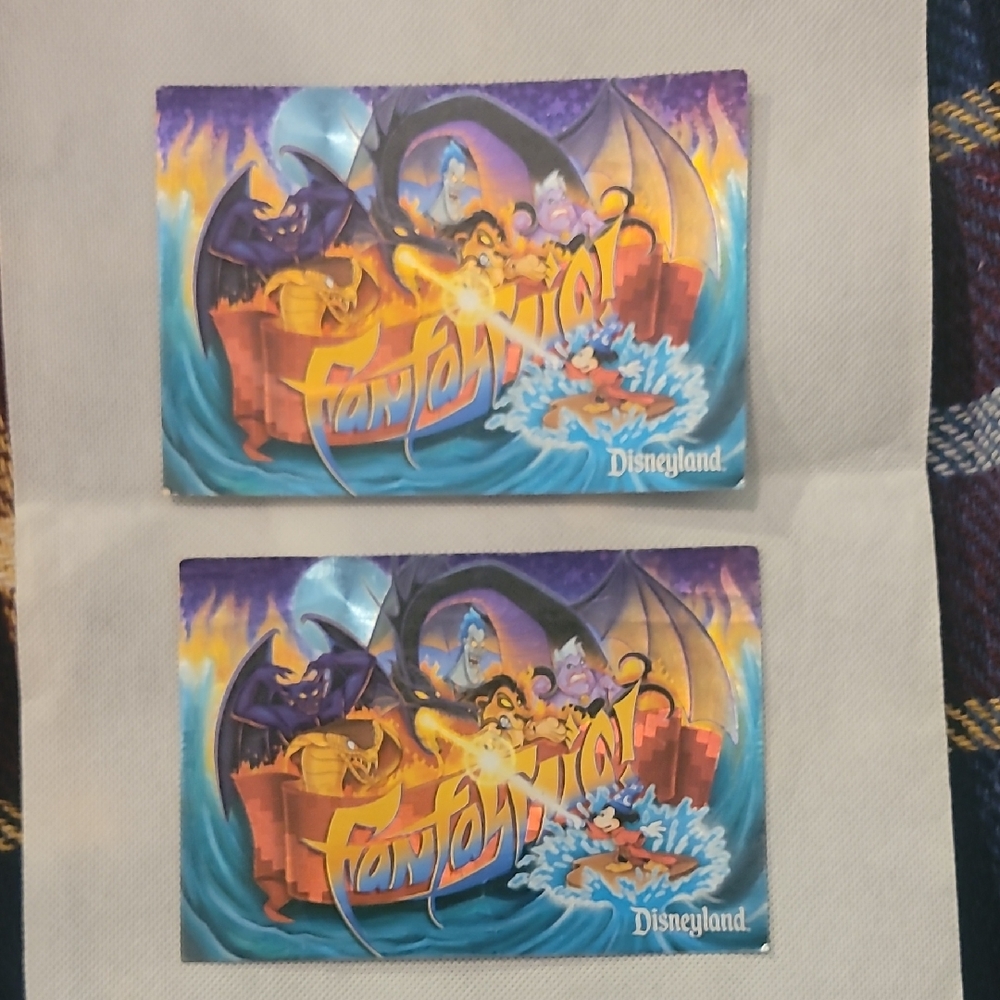 Vintage Disneyland Fantasmic Postcards